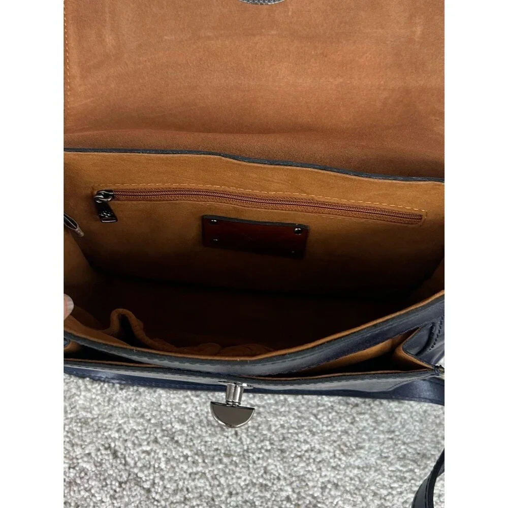 Patricia Nash Gradina Flap Leather Crossbody Mirage/Ocean
